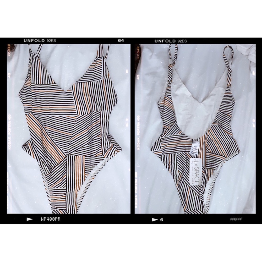 L*space multi color striped one piece.